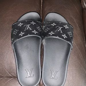 Louis Vuitton Monogram Eclipse Mens Waterfront Slides